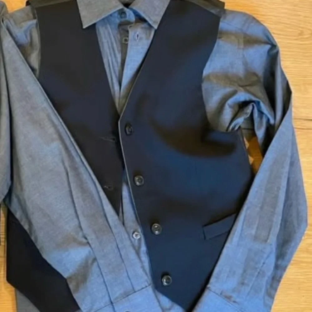 Chaps Boy’s dress shirt, vest & slacks - Picture 2 of 5